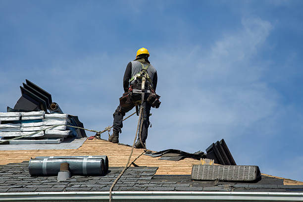Professional Gutter Installation technician working in Grand Valley, PA